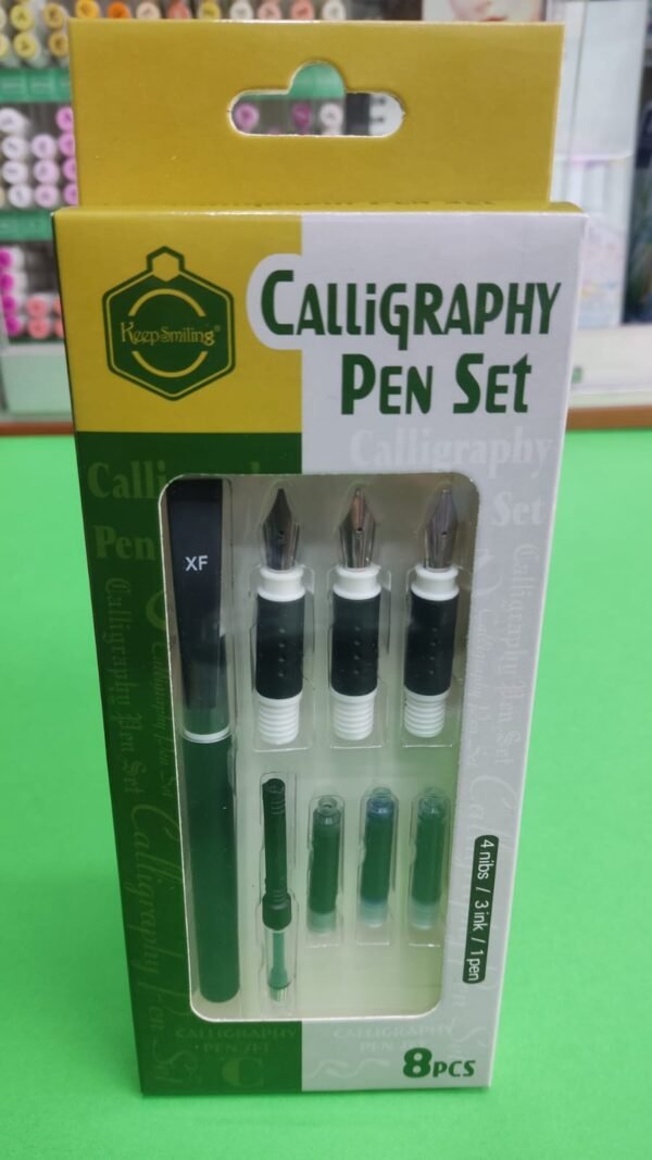 SET DE PLUMILLAS CALIGRAFICAS X 8 PCAS E0454