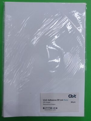 VINIL ADHESIVO MATE A4 X 20 HOJAS CBIT