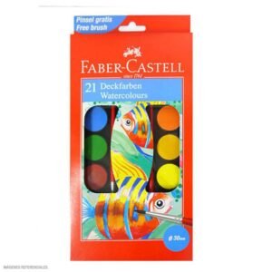 ACUARELAS EN PASTILLAS FABER CASTELL X 21 PCAS 125021