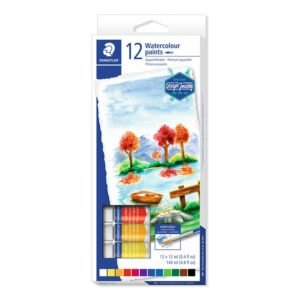 ACUARELAS STAEDTLER CHISGUETE 12 ML X 12 PZAS