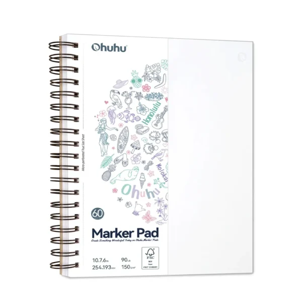 BLOCK MARKER PAD OHUHU 150 GR X 60 HJS TAMAÑO A4
