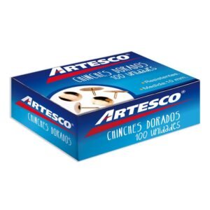 CAJA DE CHINCHES DORADOS ARTESCO 10 MM X 100