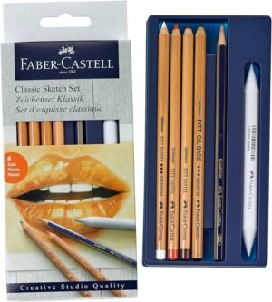 CLASSIC SKETCH SET FABER CASTELL X 6 PCAS