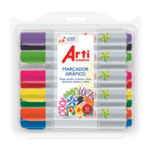 MARCADOR GRAFICO ARTI CREATIVO X 10 PCAS