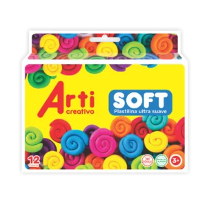PLASTILINA ULTRA SUAVE ARTI CREATIVO X 12 PCAS