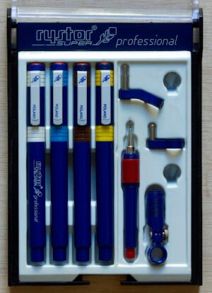 SET DE ESTILOGRAFOS RYSTOR 02-04-06-08-XMT