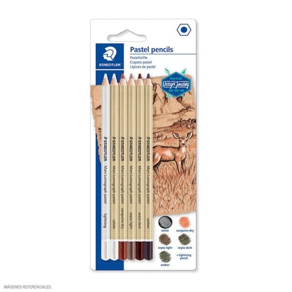 SET DE LAPICES PASTEL STAEDTLER X 6 PCAS