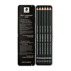 SET DE LAPICES STAEDTLER LUMOGRAPH BLACK MATE X 6 PCAS