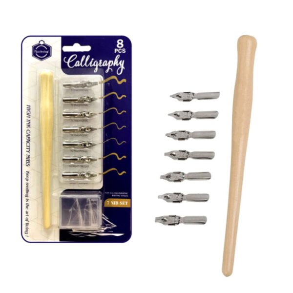 SET DE PLUMILLAS CALIGRAFICAS X 8 PCAS E0354
