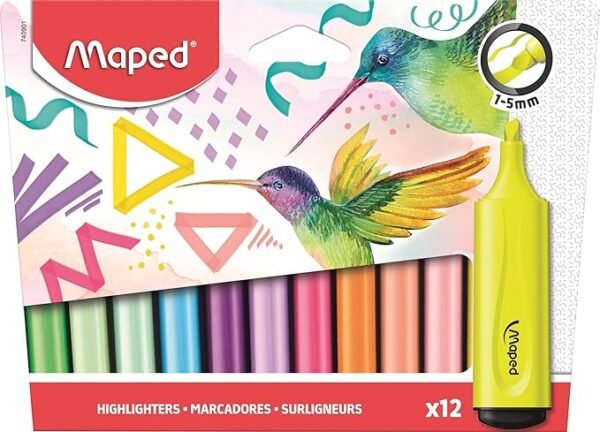 SET DE RESALTADORES MAPPED COL SURT X 12 PCAS