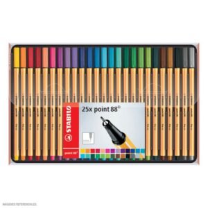 SET FINEPEN POINT 88 STABILO X 25 PCAS 8825-1