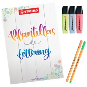 SET STABILO PLANTILLAS DE LETTERING X 6 PCAS