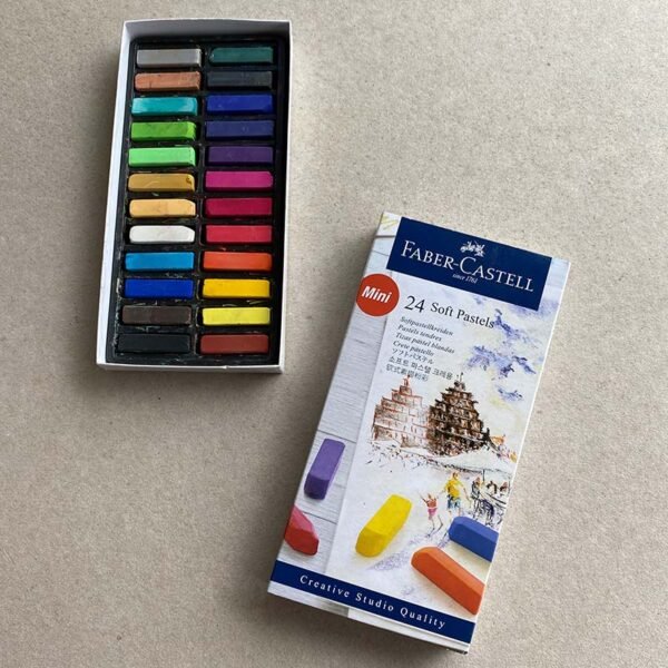 TIZAS PASTEL MINI FABER CASTELL X 24 PZAS 128224